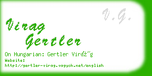 virag gertler business card